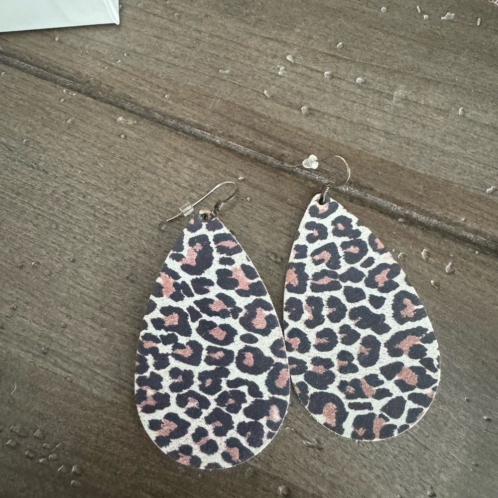 Nickel and Suede Earrings